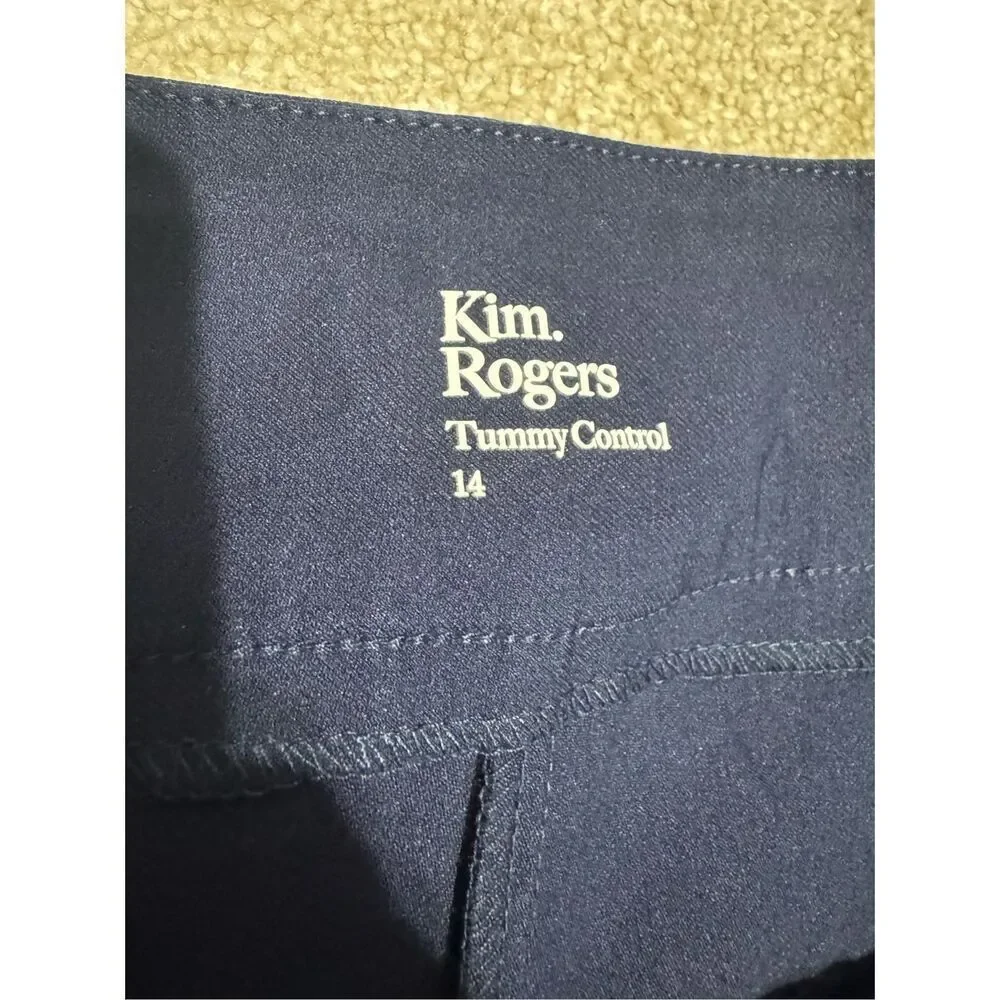 Kim Rogers Women's Skirt With Shorts Skort Size 14 With Tummy Control Navy Blue - Picture 7 of 9